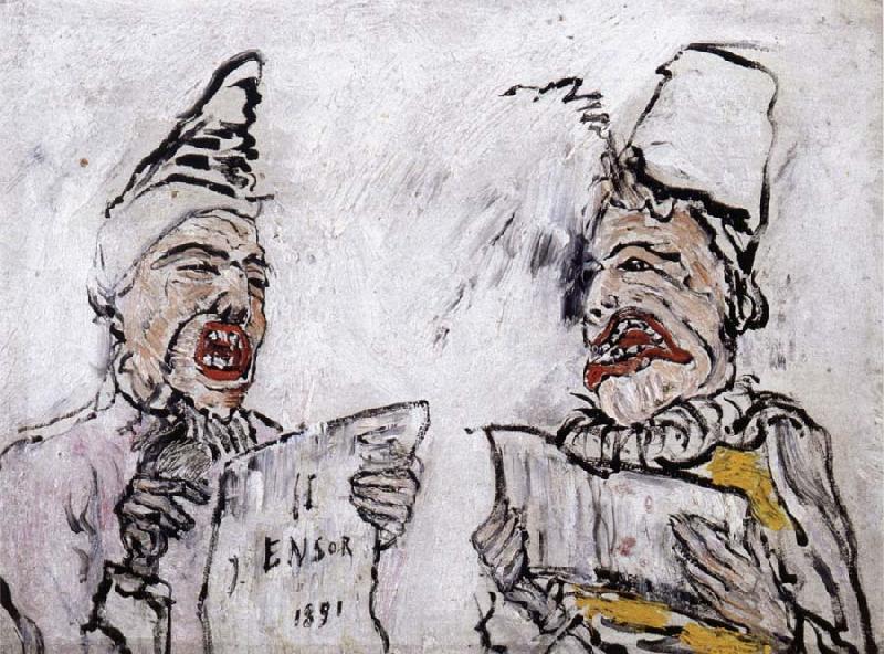 James Ensor The Grotesque Singers France oil painting art